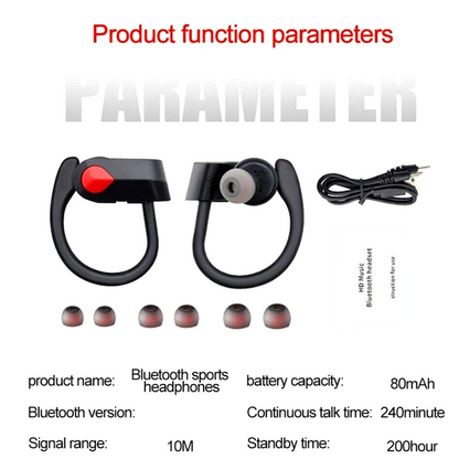 TWS Bluetooth 5.0 Headset Wireless Earphones Earbuds Stereo Headphones Ear-Hook