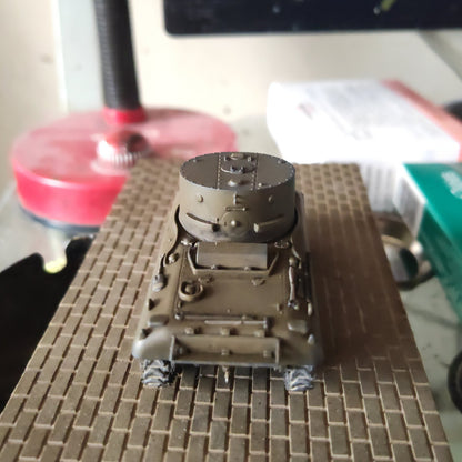 Handcrafted 1/72 searchlight Sherman tank finished painting model