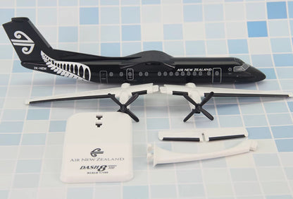 26CM 1:100 Risesoon Air New Zealand Dash 8-300 Plane ABS Plastic Airplane Model