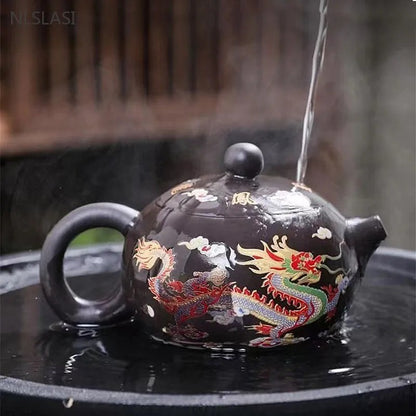 Yixing Purple Clay Teapot High Temperature Discoloration Xishi Tea Pot