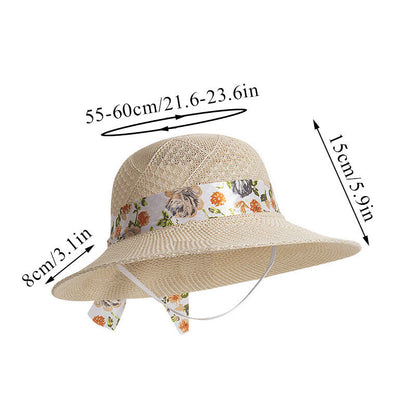 Summer Women Hats Wide Brim Sun Hats Straw Hat Sun Protection Ladies Panama Caps