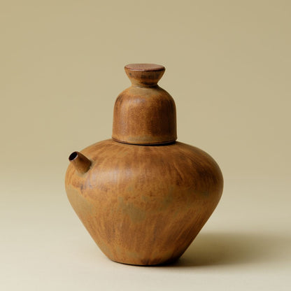 Rustic Ceramic Sake Set 150ml - Pot & Cup For Single Serving