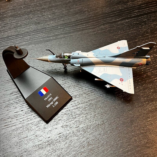 1:100 French Phantom 2000 Fighter Metal Model with Weapons