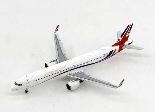 1:400 Panda UNITED KIMDOM AIRBUS A321neo Passenger Aircraft Diecast Plane Model