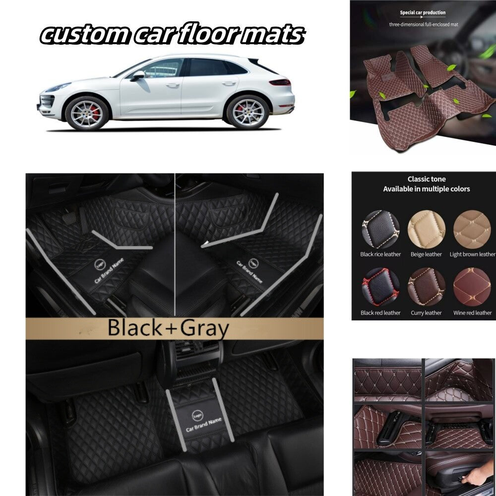 For Audi All Models Car Floor Mats Luxury Custom Carpets Waterproof Cargo Liners