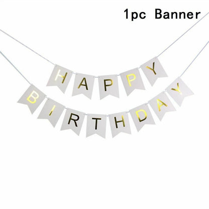 8Pcs/Set Disposable Tableware Plate/Napkin Birthday Wedding Party Decor Supplies