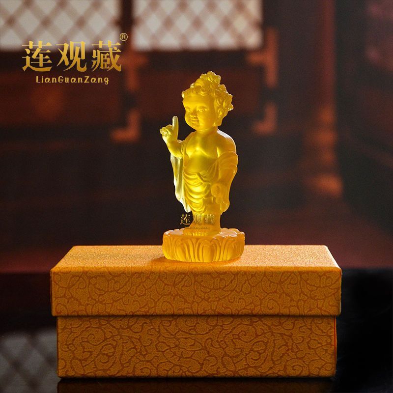 Buddha Statue of Buddha, Prince Buddha, Water Colored Glaze Bathing Buddha