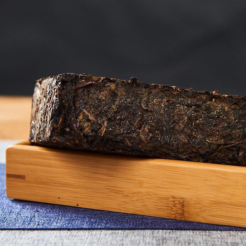 1000g Yr Anhua Dark Tea with Gloden Flower Compressed Tea Hey Cha