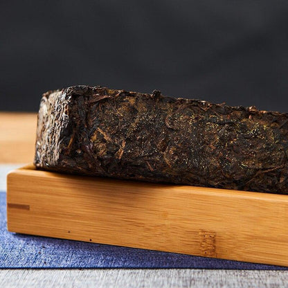 1000g Yr Anhua Dark Tea with Gloden Flower Compressed Tea Hey Cha