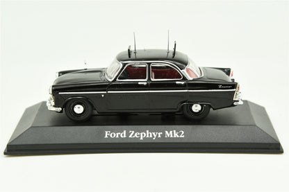 ATLAS 1:43 Ford Zephyr Mk2 Black British Police Car Model DieCast Model Metal