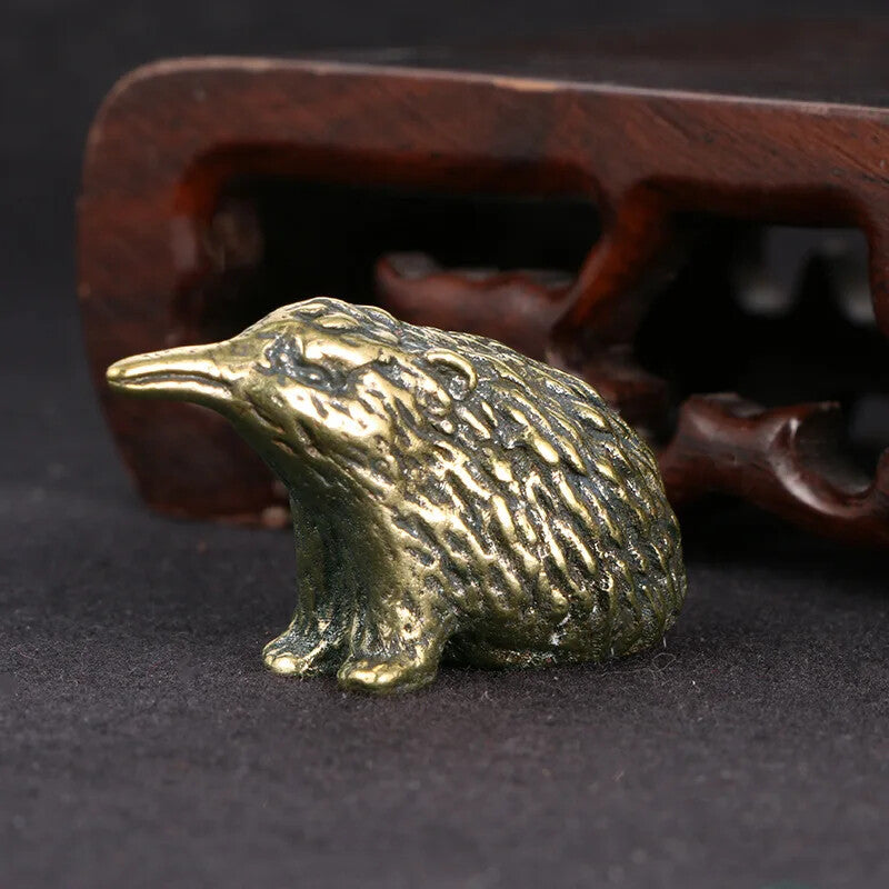 Copper Mole Figurines Mini Antique Home Decor Ornament Toy Office Tea Pet