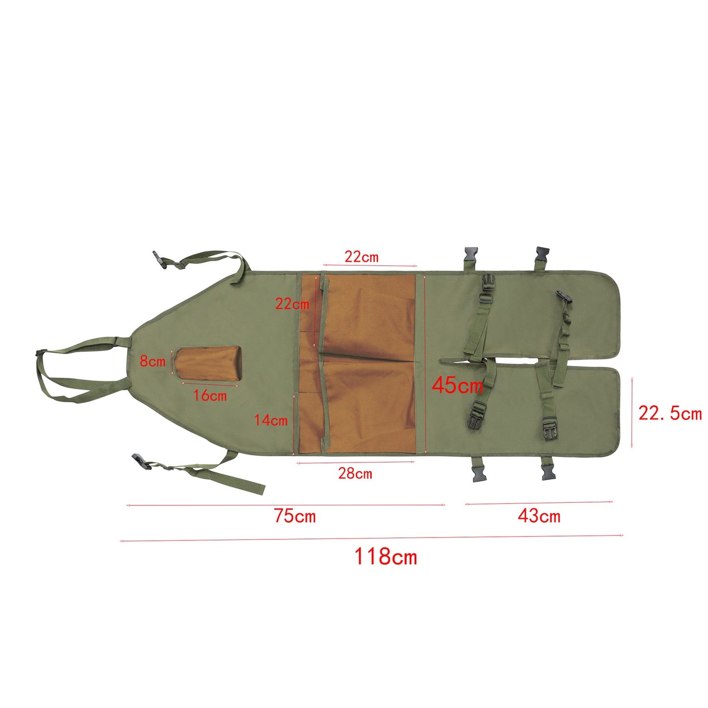 New Garden Trimming Multi Pocket Outdoor Leg Protection Picking Apron-USA