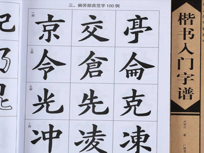 Chinese Calligraphy Book Kai Shu Album of Basic Words By Regular Script Copybook