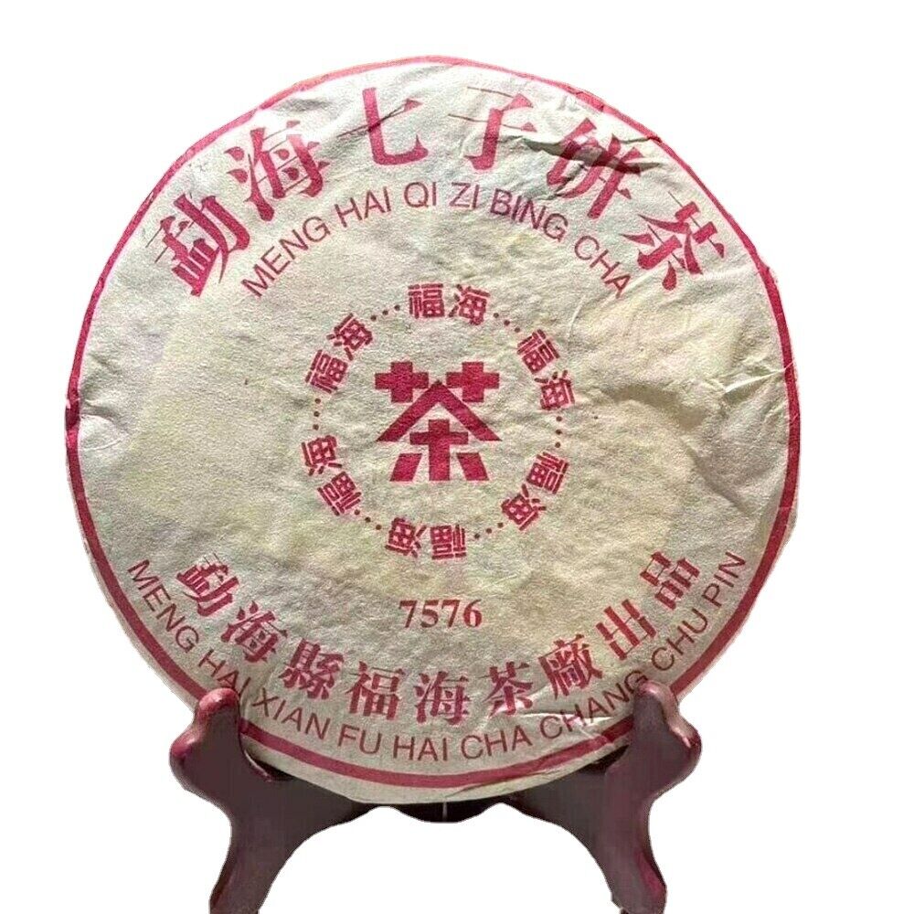 357g Top FuHai Ripe Pu Er Chinese Tea 7576 QiZiBing Shu High Quality Puerh Tea