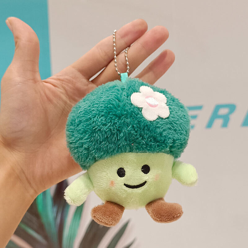 Farm Vegetable Doll Keychain Cabbage Green Onion Cauliflower Corn Plush Pendant