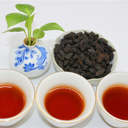 Yunnan Pu'er Tea 500g Cloth Bag Tea Fossil Menghai Ripe Tea Pu'er