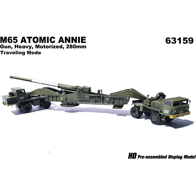 Dragon 1/72 U.S M65 280mm Atomic Cannon Atomic Anne (Transport Mode) Model