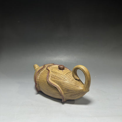 Collection Chinese Yixing Clay Exquisite Corn Shape Zisha Teapot Ceramic Tea Set