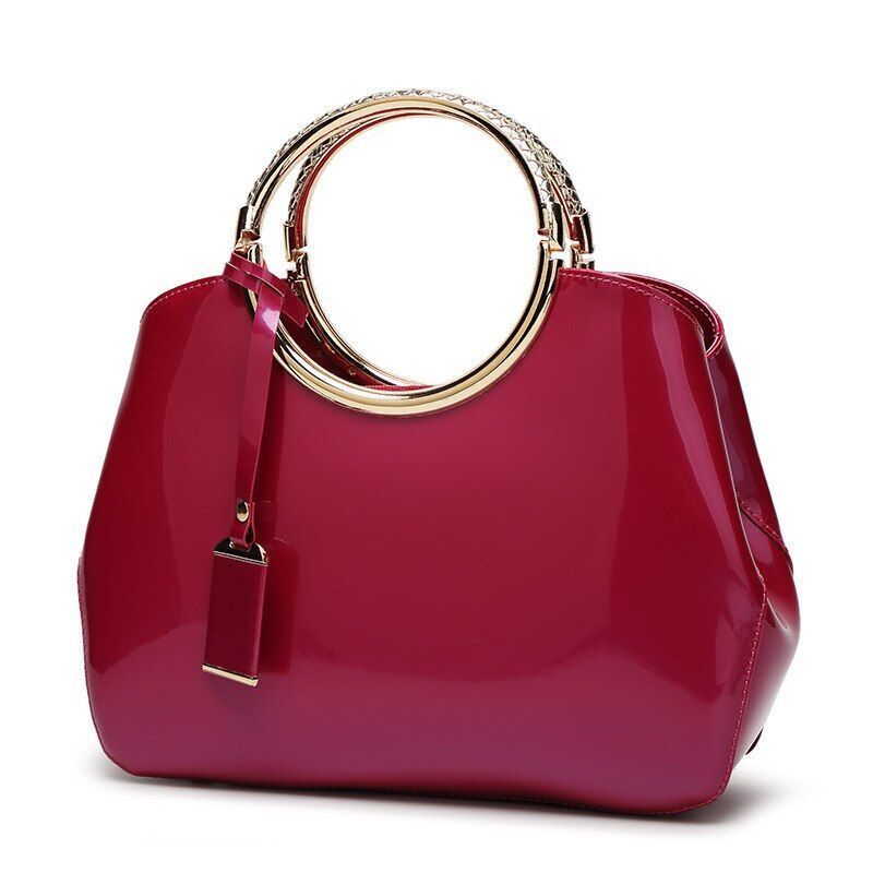 Women Bag Patent Leather Handbag Crossbody Messenger Shoulder Bag 28*22*10.5 CM