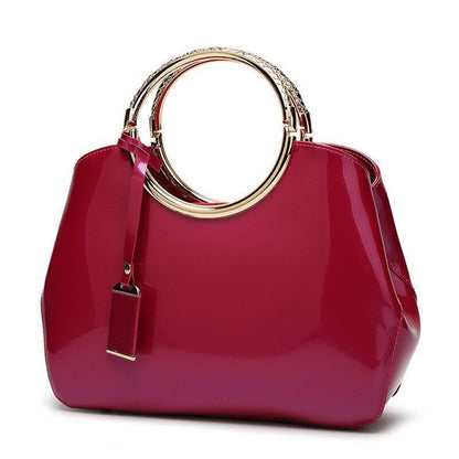 Women Bag Patent Leather Handbag Crossbody Messenger Shoulder Bag 28*22*10.5 CM