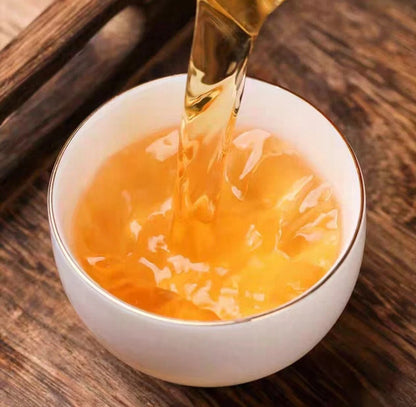 FuDing Dried tangerine white tea orange peel Shou Mei White Tea small cake tea