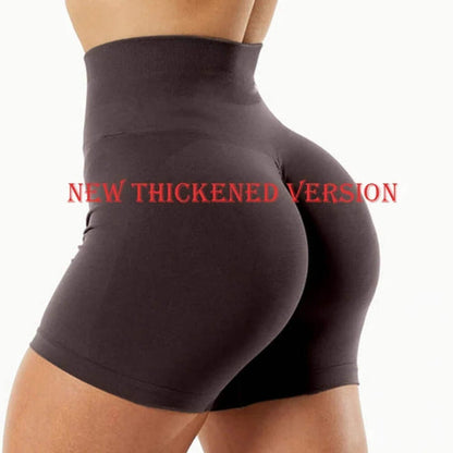 High Waist Seamless Yoga Shorts Scrunch Lift