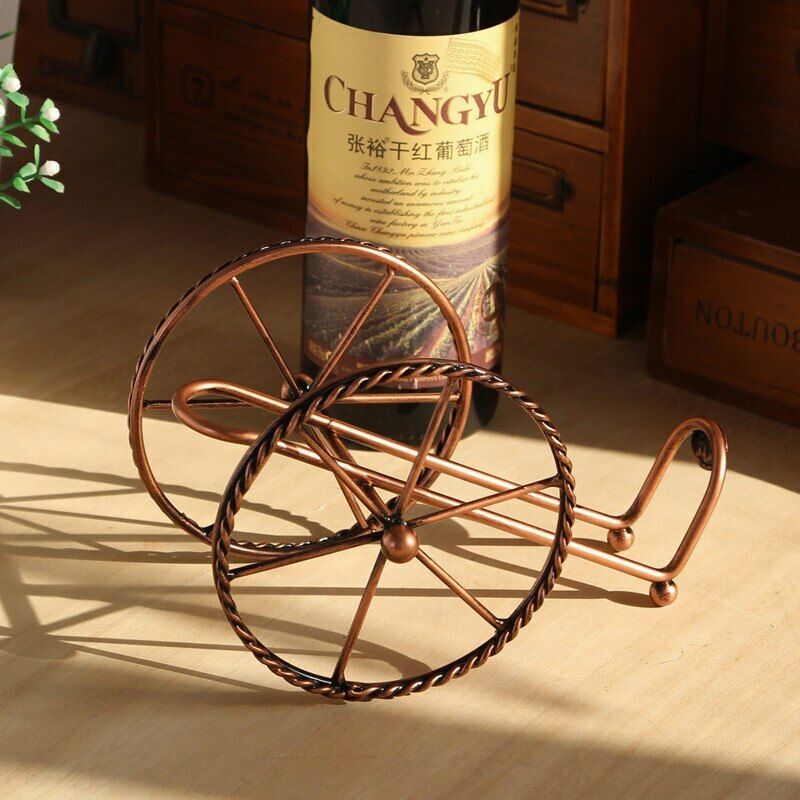 Creative Wine Bottle Racks Metal Decor Display Shelf Home Kitchen Bar Accessory