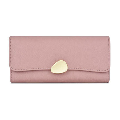 Leather Purse Wallet Green Thin Clutch Phone Bag Luxury Credit Card Holder 9.4CM
