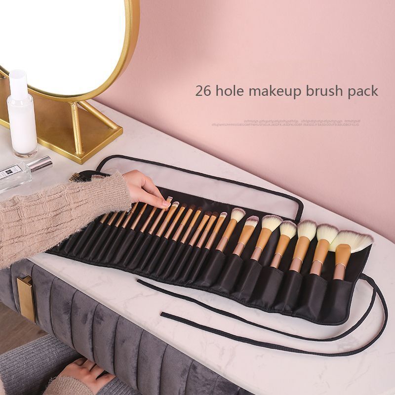Makeup Bag Artist Cosmetic Pouch Organizer Brushes Traveling Purse 13*22*55 CM