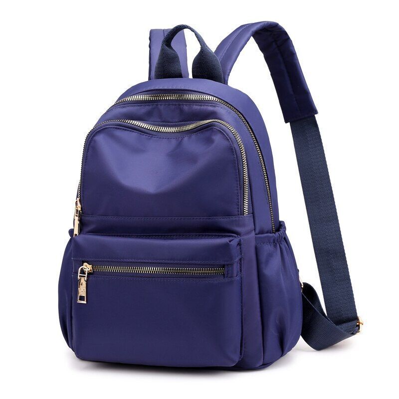 Casual Oxford Women Backpack Black Waterproof Nylon School Bags Fashion Travel