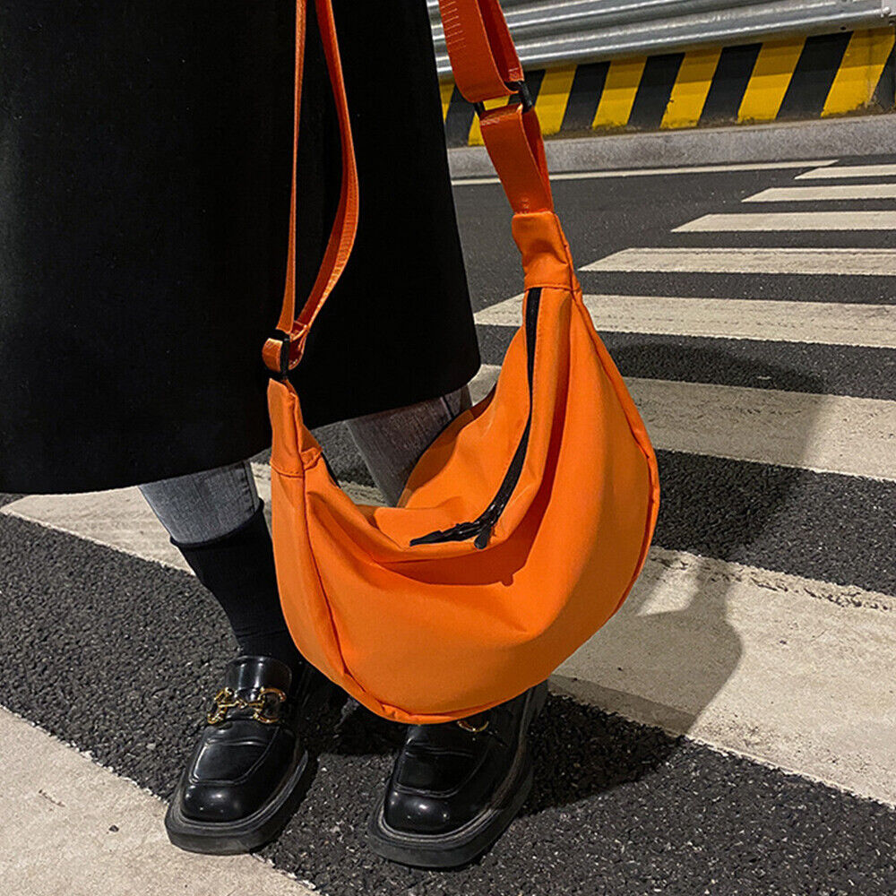 Oxford Cloth Shoulder Bag Solid Color Tote Bag Large-capacity Dumpling Bag