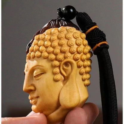 Thuja & Boxwood Between Good & Evil Hand Piece 2.36in Carving