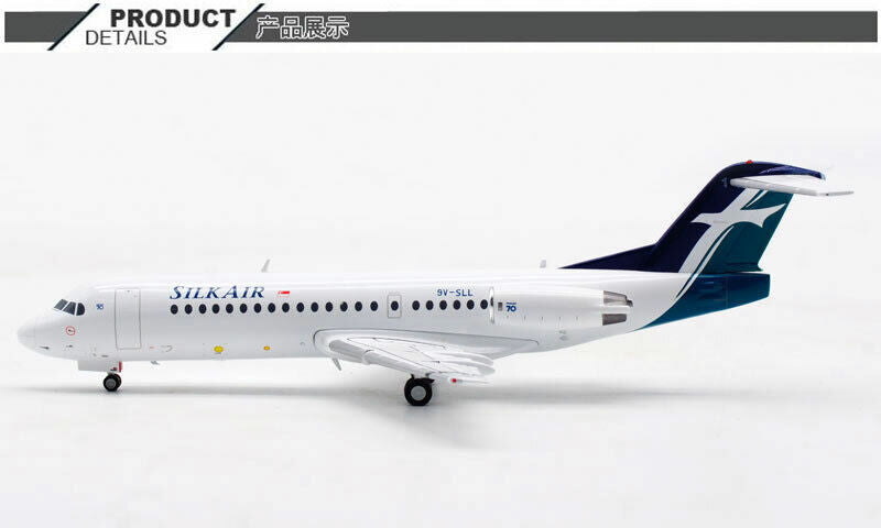 1:200 JC Wings SILKAIR Fokker 70 Passenger Airplane Diecast Aircraft Model
