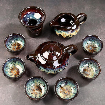Ceramic Bowl Kung Fu Tea Set Porcelain Tea Cup Puer Oolong Tea China Teapot Cup