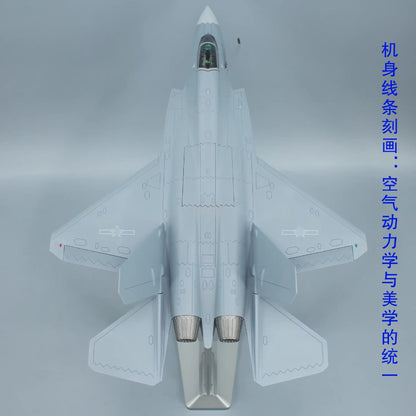 1:32 49CM J-35A Stealth Fighter Jet Army Plane Diecast Military Aircraft Model