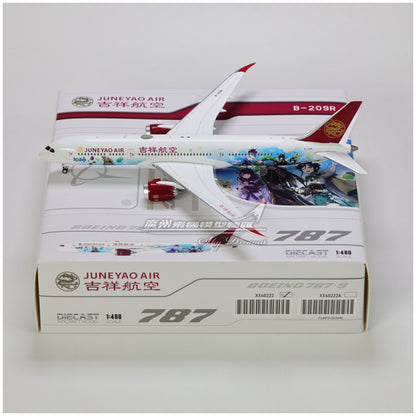 1:400 JC Wings Juneyao Airlines Plane B787-9 Airplane Diecast Aircraft Model
