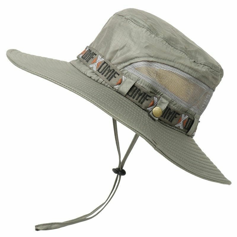 Hat Waterproof Bucket Men Women Outdoor UV Protection Wide Brim Hiking Fishing