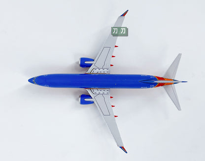 1:400 NG Lite SOUTHWEST AIRLINERS B737MAX8 Passenger Airplane Diecast Model