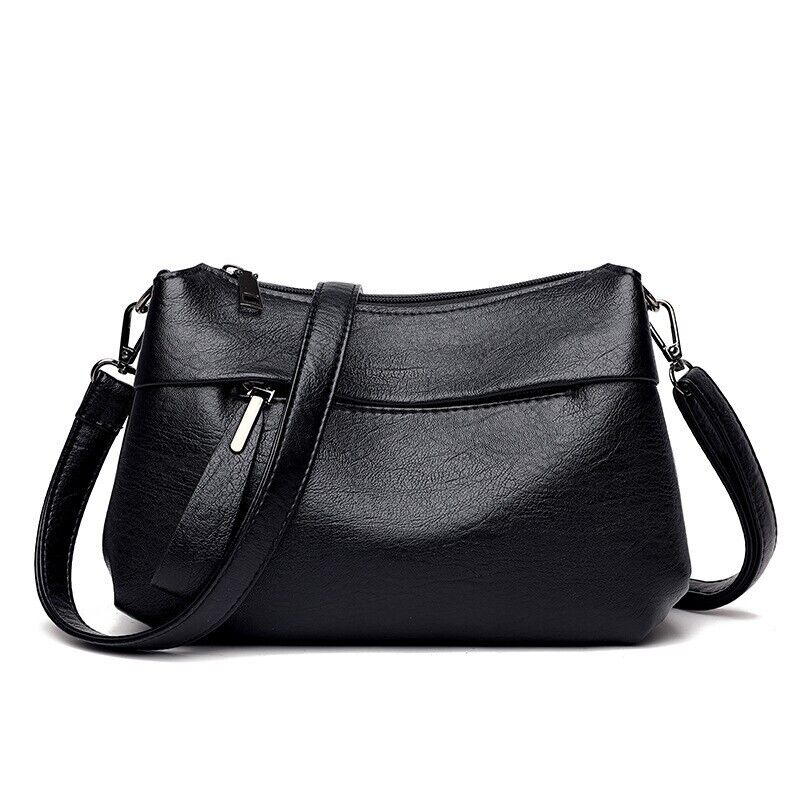 Women's Leather Shoulder Crossbody Bag Lady Satchel Tote Bag Messenger Large