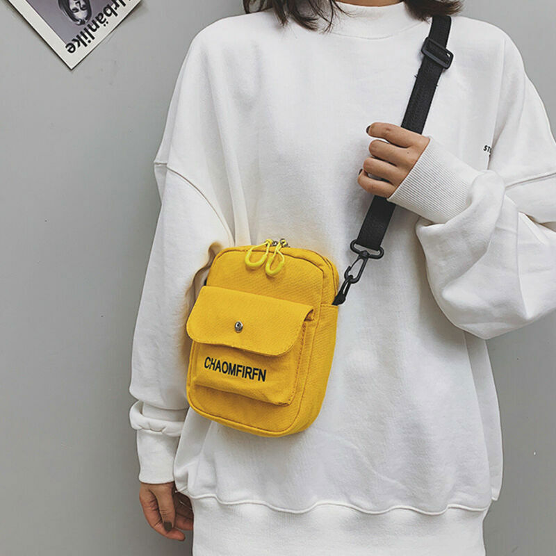 Women Ladies Shoulder Crossbody Bag Canvas Messenger Handbags Bags Men Fashion