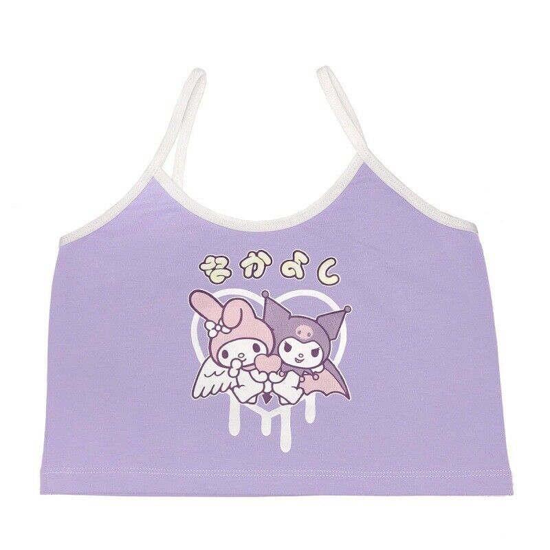 Hello Kitty Cartoon Millennium Spicy Girl Cute Print Tank Top Girl
