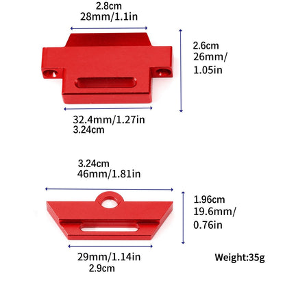 Aluminum Chassis Battery Mount Holder Kit for Traxxas Slash 2WD 1/10 RC Car NEW