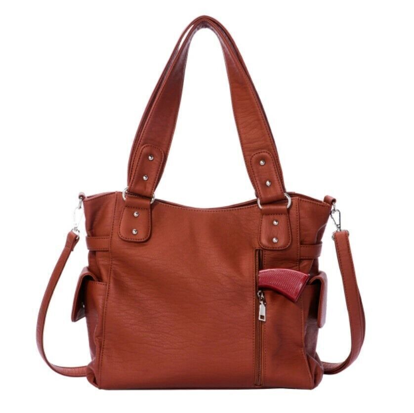 Celela Women Concealed Carry Braided Tote Shoulder Handbag Purse bag Wallet