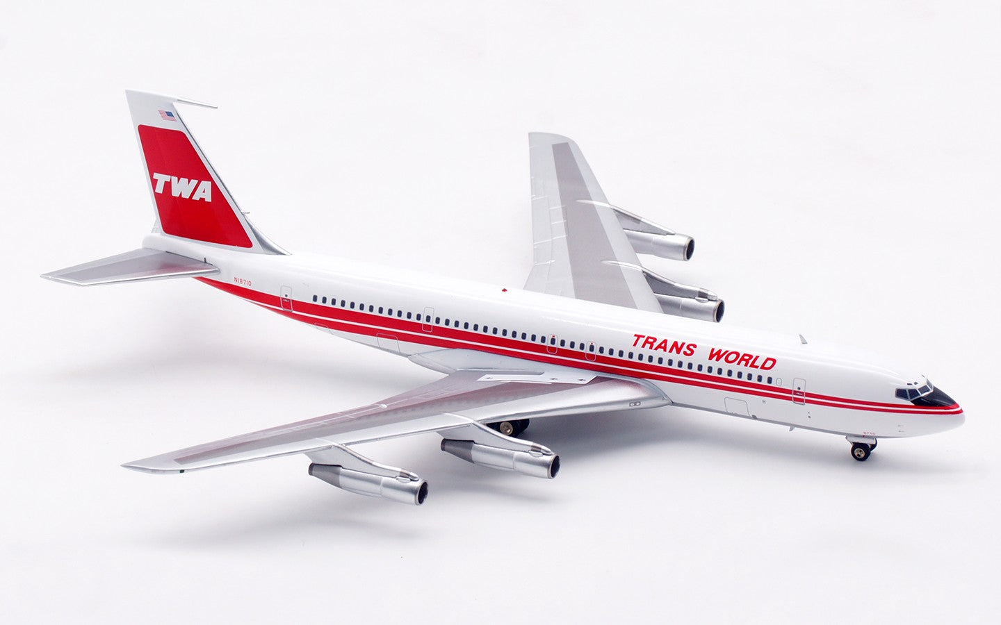 1:200 InFlight Trans World Airlines B707-300 Airplane Diecast Aircraft Model