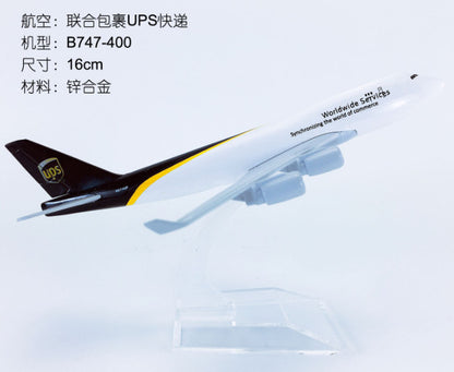 16cm UPS BOEING 747-400 Transport Aeroplane Airplane Diecast Aircraft Model