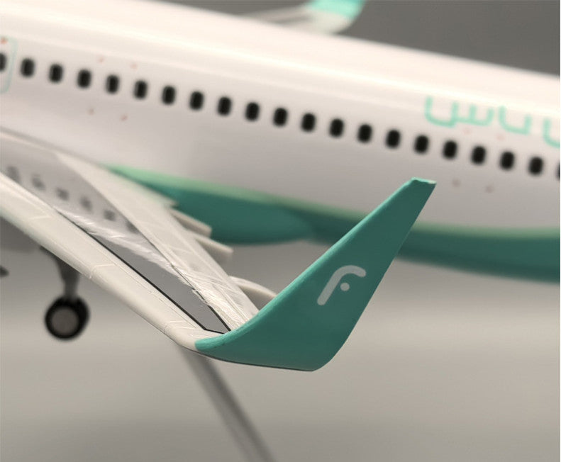 1:80 47CM Flynas AIRBUS A320neo Airplane Landing Gear Resin Aircraft Model