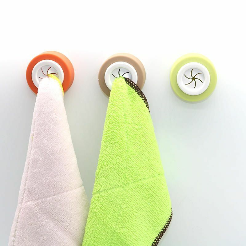 Towel Holder Sucker Wall Window Bathroom Tool Storage Hooks Washing Cloth Racks