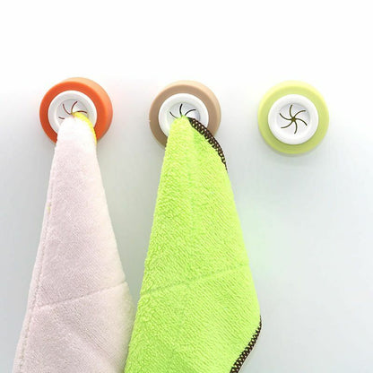 Towel Holder Sucker Wall Window Bathroom Tool Storage Hooks Washing Cloth Racks