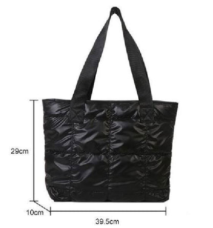 Women Fashion Shoulder Bag Large Capacity Cotton Padded Tote Handbags for traval