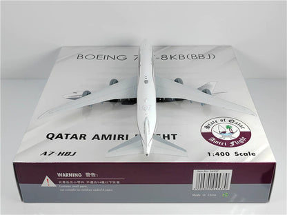 Phoenix Qatar Amiri Flight for Boeing B747-8 BBJ A7-HBJ 1/400 Aircraft Model